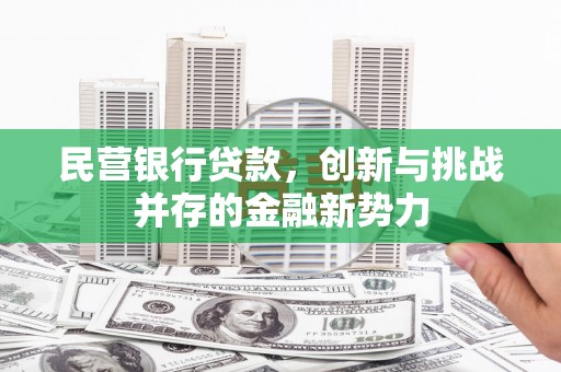 凌源民营银行贷款，创新与挑战并存的金融新势力