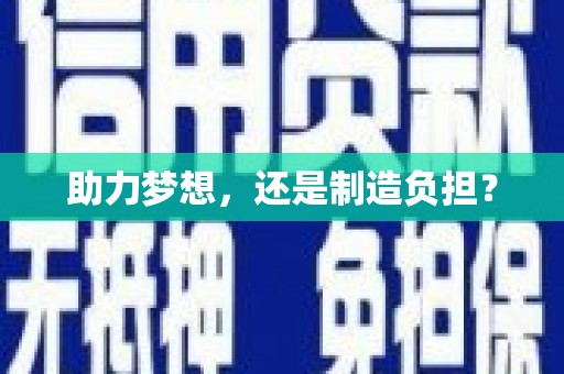 凌源助力梦想，还是制造负担？