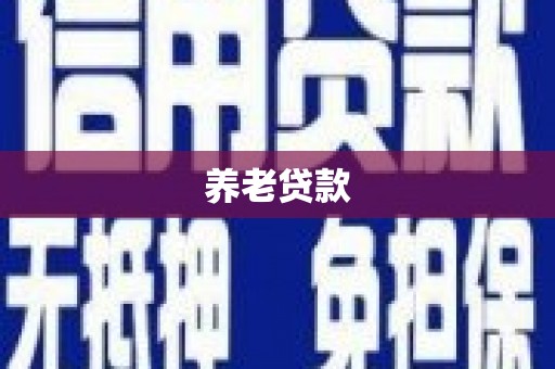 凌源养老贷款