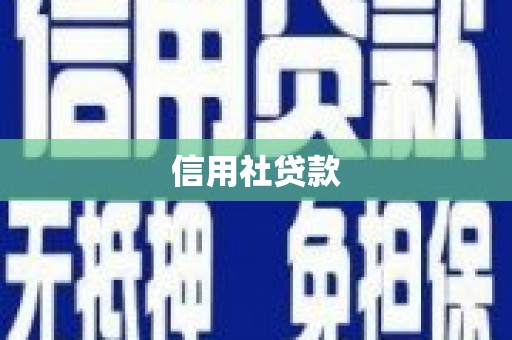 凌源信用社贷款