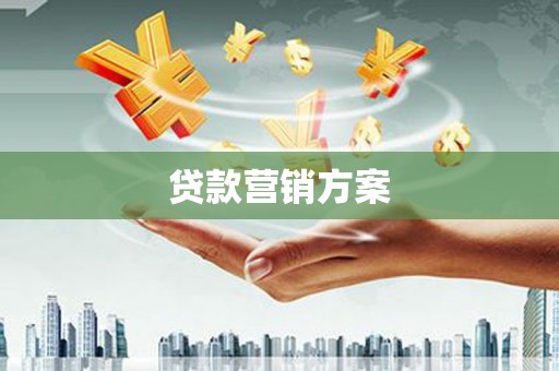 凌源贷款营销方案