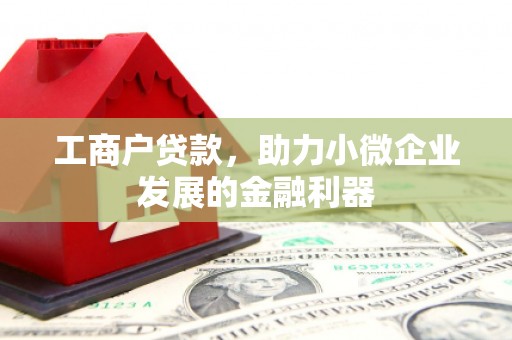 凌源工商户贷款，助力小微企业发展的金融利器