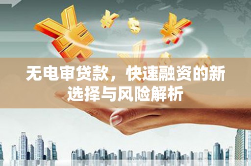 凌源无电审贷款，快速融资的新选择与风险解析