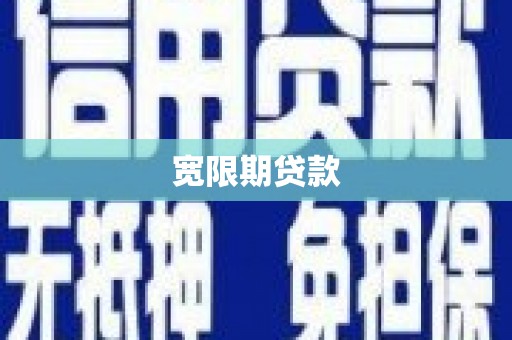 凌源宽限期贷款