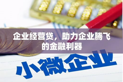 凌源企业经营贷，助力企业腾飞的金融利器