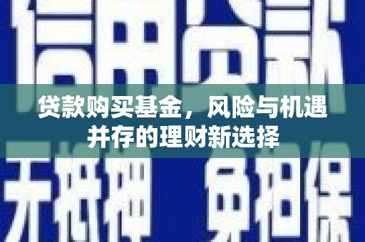 凌源贷款购买基金，风险与机遇并存的理财新选择