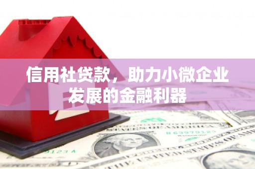 凌源信用社贷款，助力小微企业发展的金融利器