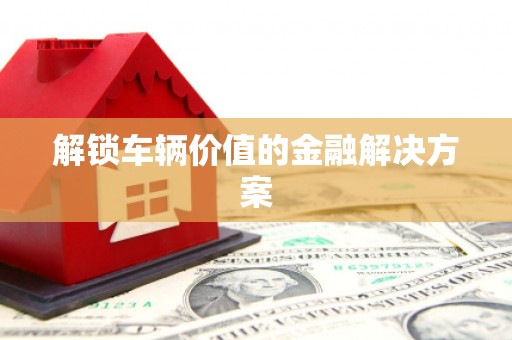 凌源解锁车辆价值的金融解决方案