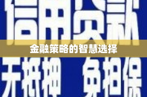 凌源金融策略的智慧选择