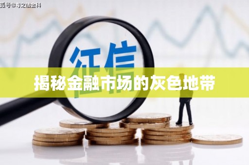 凌源揭秘金融市场的灰色地带