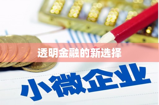 凌源透明金融的新选择